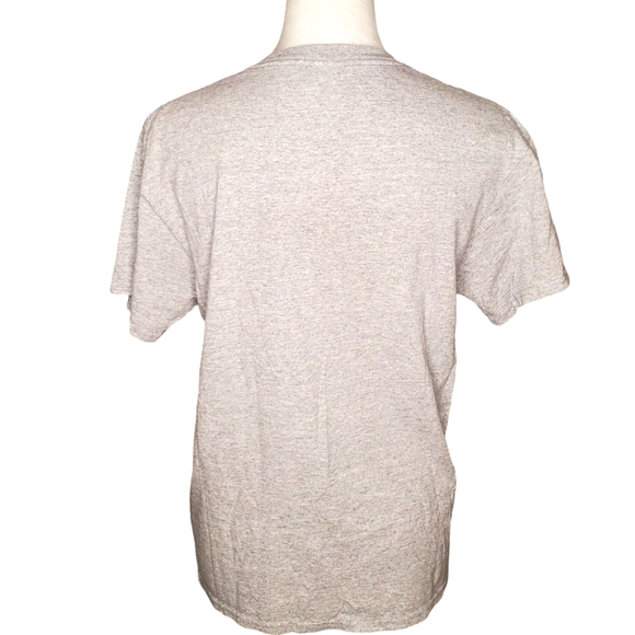 🦋Delta Apparel Bee Free Patriotic Heather Gray Graphic Tee - Picture 3 of 6